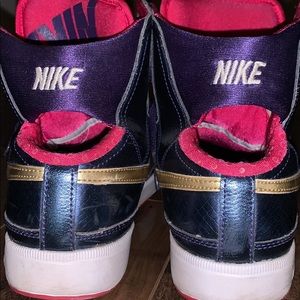 Nike Air Flex - Metallic Gold, Pink, & Navy Blue.